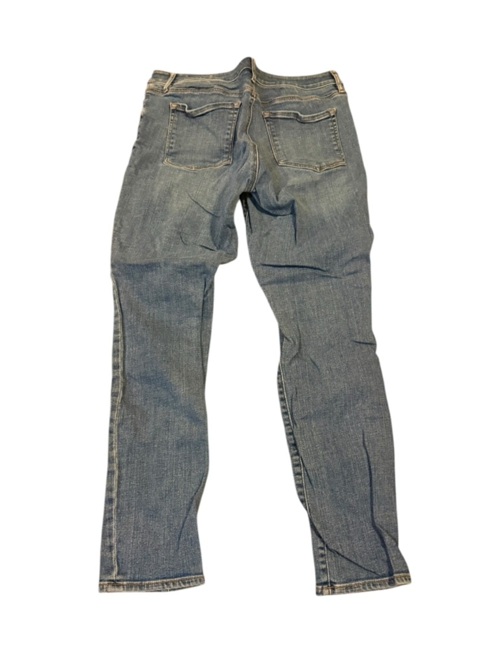 Loft Everyday Mid-Rise Straight-Leg Jeans — Blue - Picture 4 of 4